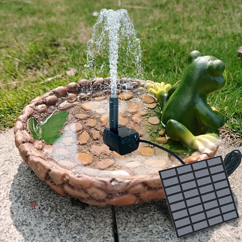 Bonsai Garden Fountain - Fuente solar con 6 boquillas, bomba
