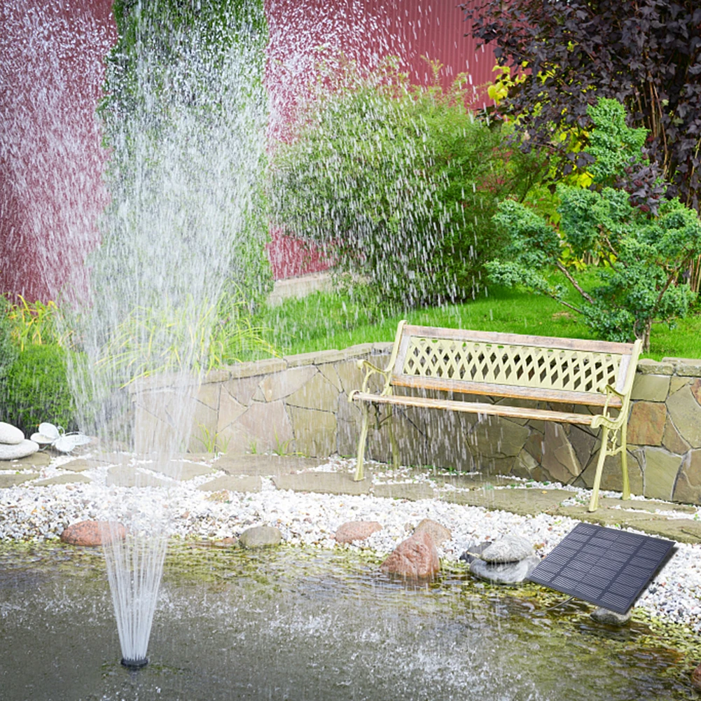 Fuente solar con 6 boquillas,  - Bonsai Garden Fountain reseña y precio