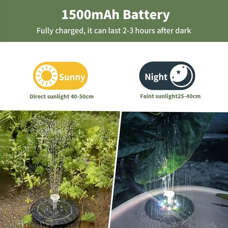 Luz de Fuente Solar giratoria, - Bonsai Garden Fountain reseña y precio