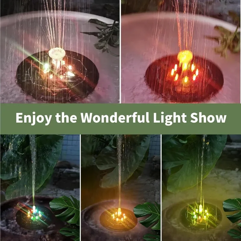 Luz de Fuente Solar giratoria, - Bonsai Garden Fountain reseña y precio