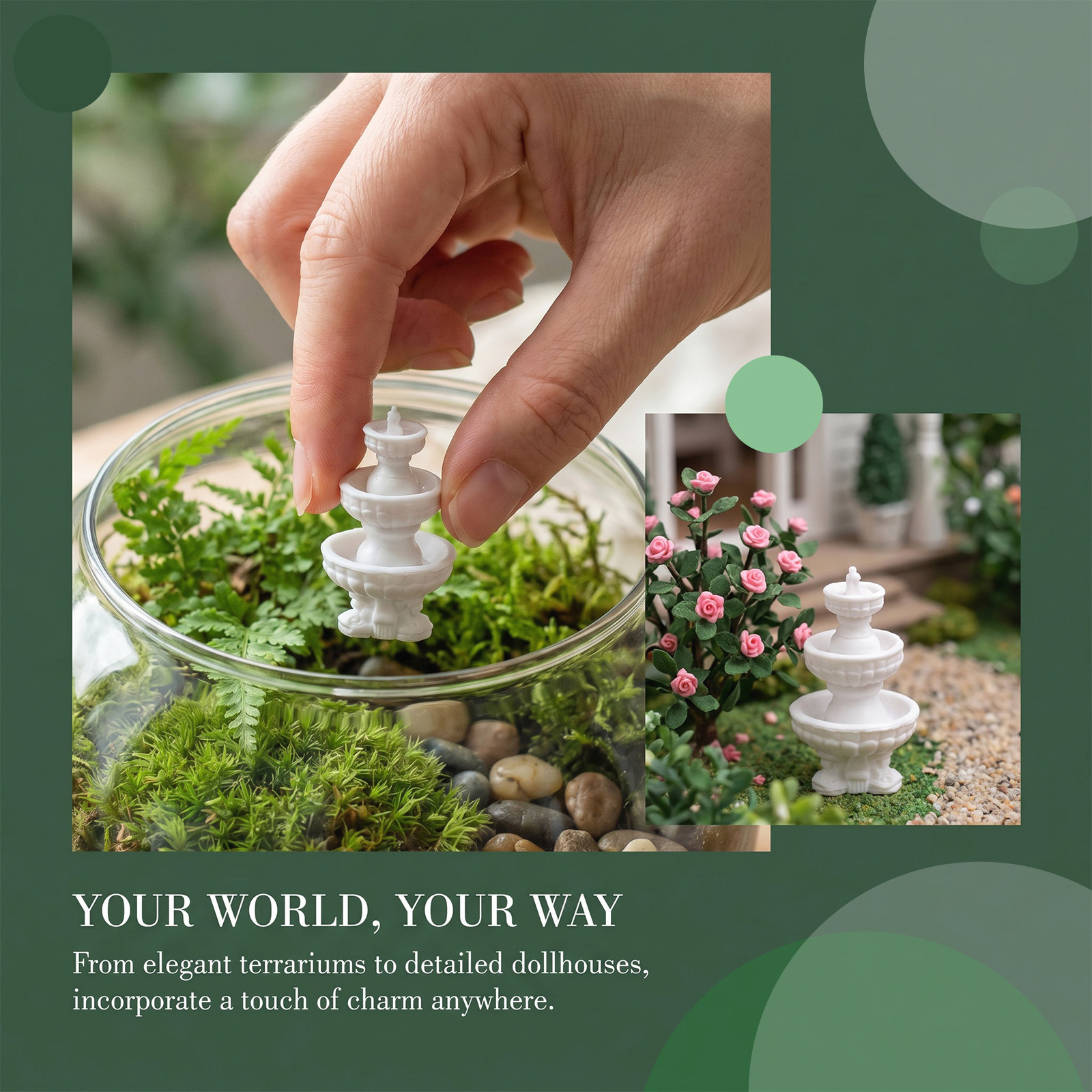 Fuente de micro paisaje de plá - Bonsai Garden Fountain reseña y precio