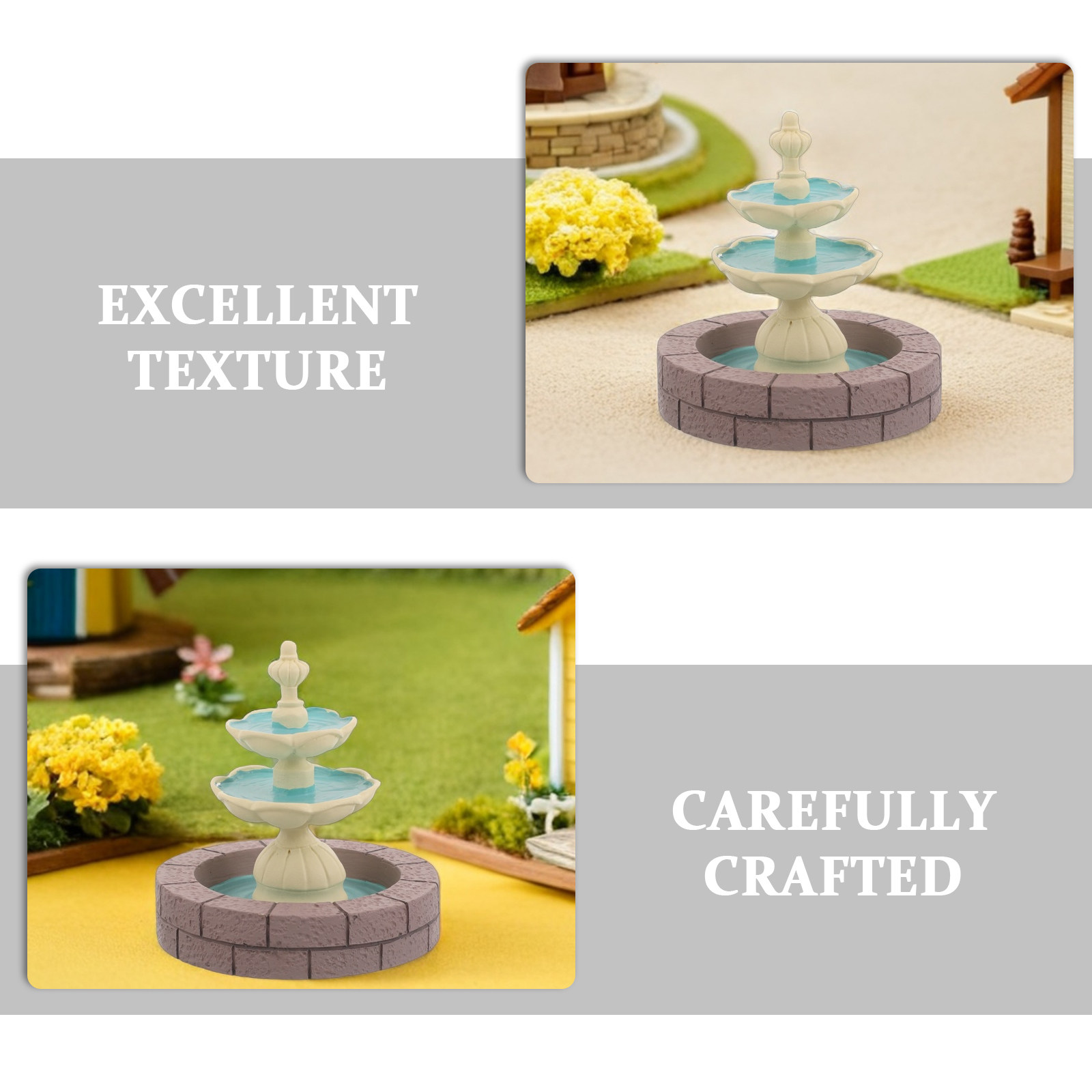 2 piezas de estatuas de fuente - Bonsai Garden Fountain reseña y precio